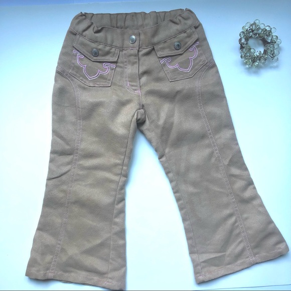 Gymboree Cowgirl Faux suede pants and Ruffle Tee - Girls 3 - Picture 8 of 15